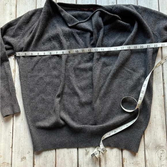 525 America | cashmere wool blend | cowl neck | long sleeve | grey | sweater | s - Picture 4 of 13